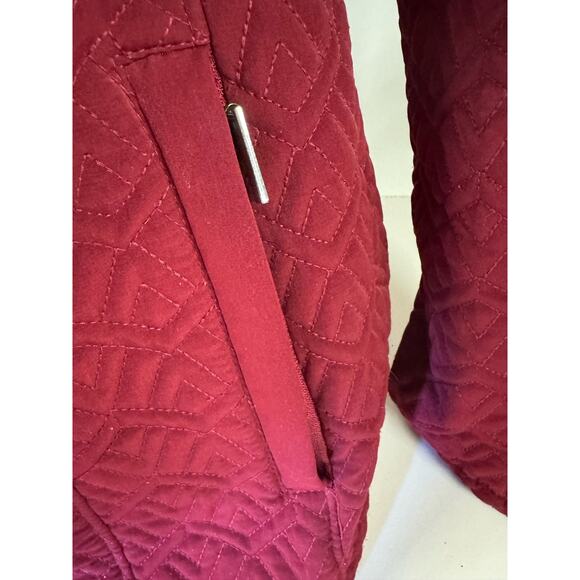 Gallery New York Women’s Jacket Size Medium Maroon/Red Classic Preppy Quilted - Picture 10 of 10